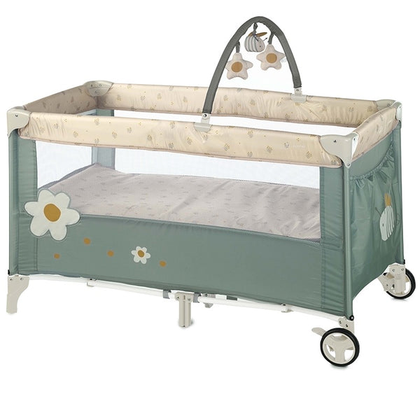 jane Travel Cot Two Level Botanic