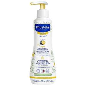 Mustela Nourishing Cleansing Gel with Cold Cream for Dry Skin, 300ml
