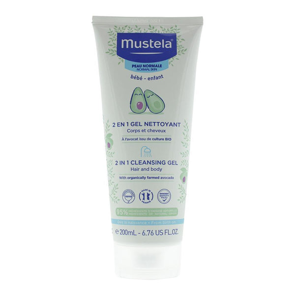 Mustela 2 In 1 Hair & Body Cleansing Gel 200ml From Birth On