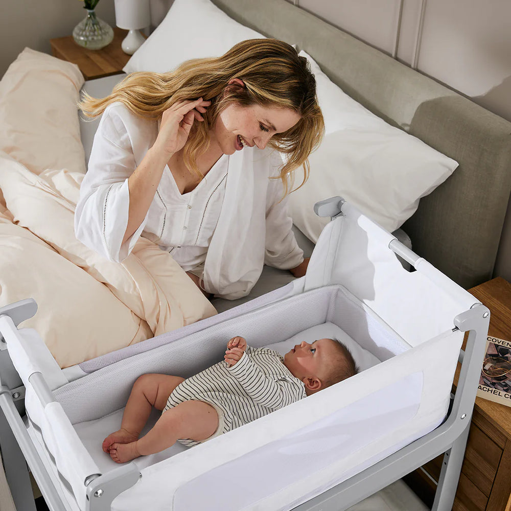 Snuz Dove Gray SnuzPod⁴ Bedside Crib