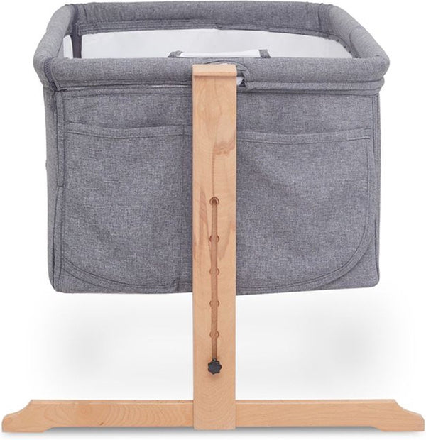 Kukka Naturel Wood Rocking Bedside Crib, Next To Me