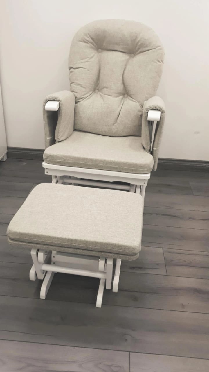 Miila Canvas Nursing Chair - Beige