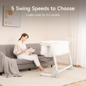 Miila Nova Smart Soothing Bassinet – 2-in-1 Baby Bassinet & Playpen