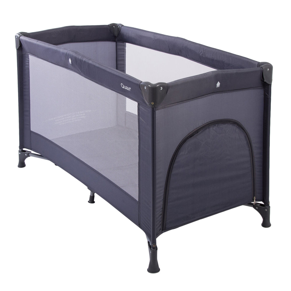 Quax Travel Cot 120*60cm + Zipper - Darkgrey
