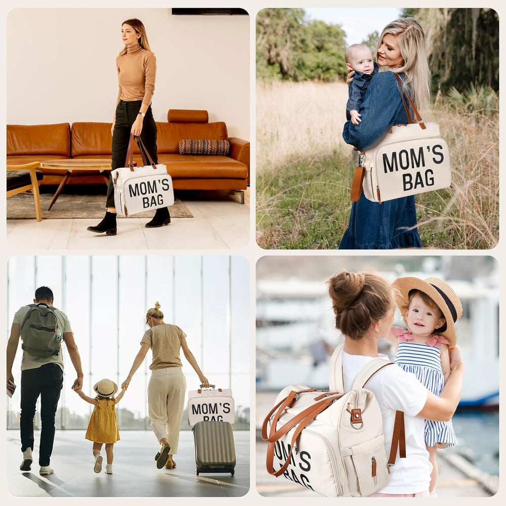 Miila Mommy Bag Backpack Diaper Tote With Insulated Pockets