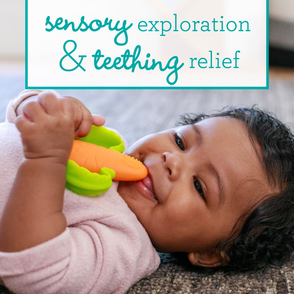 Infantino Lil Nibbles Textured Silicone Teether For Babies