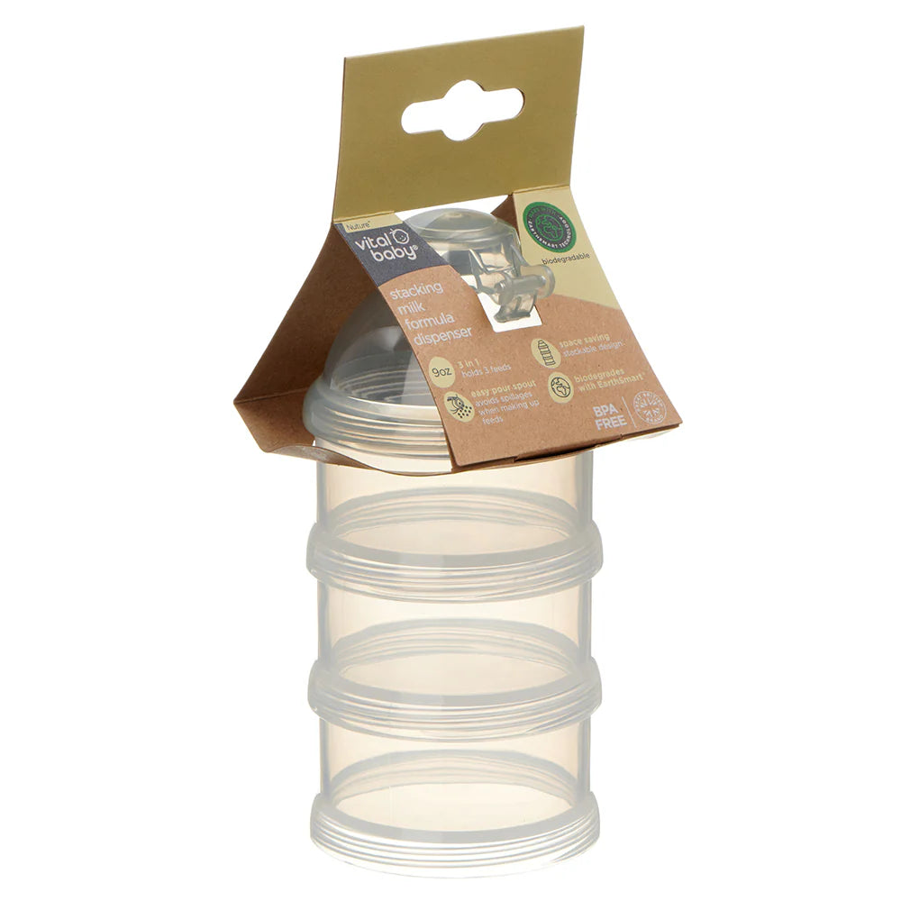 Vital Baby Stacking Milk Formula Dispenser, 3-in-1, Biodegradable