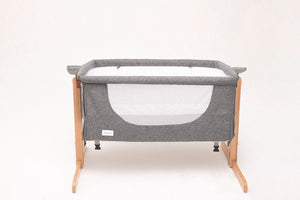 Kukka Naturel Wood Rocking Bedside Crib, Next To Me
