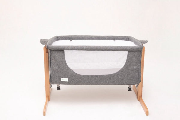 Kukka Naturel Wood Rocking Bedside Crib, Next To Me