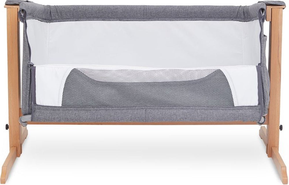 Kukka Naturel Wood Rocking Bedside Crib, Next To Me