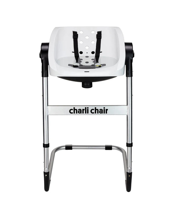 CharliChair 2-in-1  Baby Bath Chair - White
