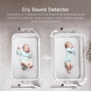 Miila Nova Smart Soothing Bassinet – 2-in-1 Baby Bassinet & Playpen