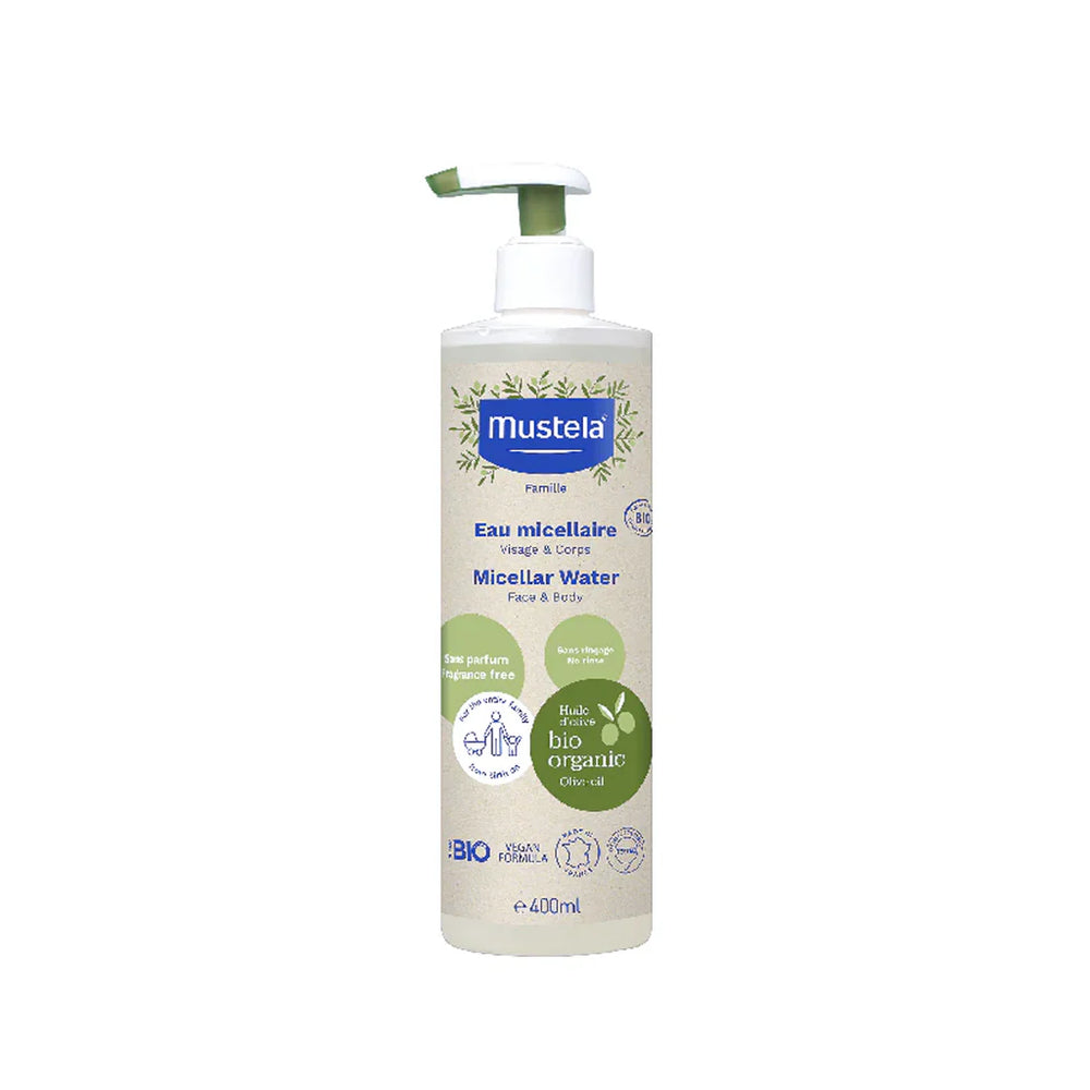 Mustela Eau Micellaire 400ml Gentle Baby Cleanser