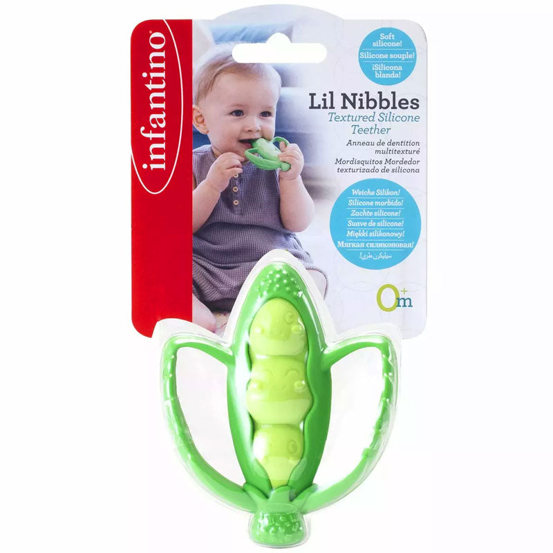 Infantino Lil Nibbles Textured Silicone Teether For Babies