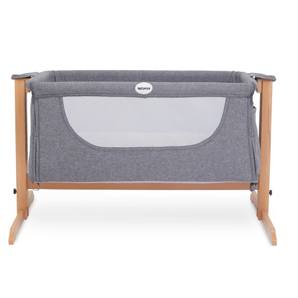 Kukka Naturel Wood Rocking Bedside Crib, Next To Me