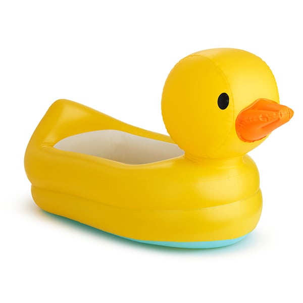 Munchkin White Inflatable Tub Duck-Shaped Baby Bathtub
