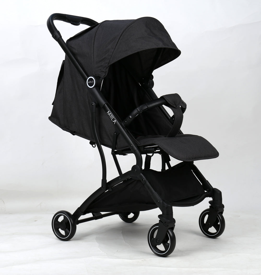 Miila Travel Stroller and Adapter - Black