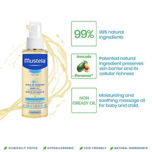 Mustela Baby Massage Oil 100 Ml Nourishing Care