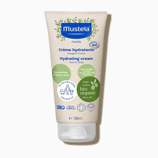 Mustela Creme Hydratante Certifie Bio 150ml Organic Baby Moisturizer