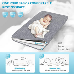 Miila 3 In 1 Baby Bedside Sleeper & Park, Adjustable Cot