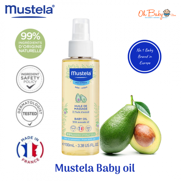Mustela Baby Massage Oil 100 Ml Nourishing Care