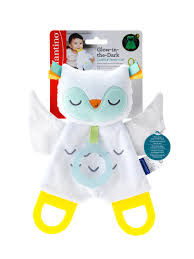 Infantino Glow In The Dark Cuddle & Teether Owl Toy