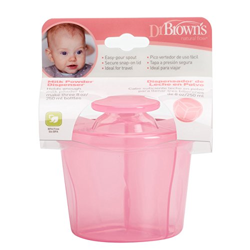 Brown's Milk Dispenser Pink Baby Formula Container