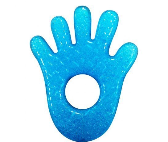 Munchkin Fun Ice Chewy Teether 0m+ Blue Color, Hand Shape