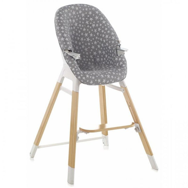 Jane Evolutionary wooden high chair- Grey Stars