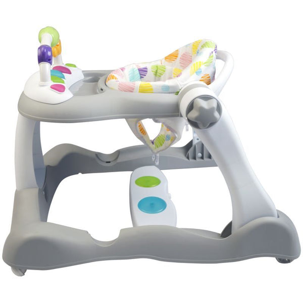 Spuddies Bounce Steps 3 In 1 Walker Grey Activity Toy