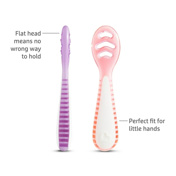 Munchkin Gentle Dip Baby Spoons for Self Feeding and Baby Led Weaning