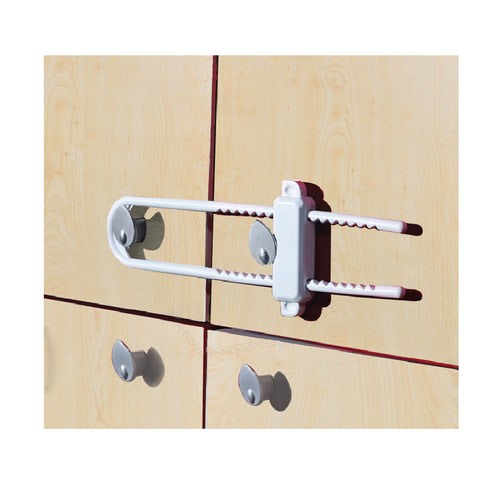 Baby Jem Cab Lock White Child Safety Cabinet Lock