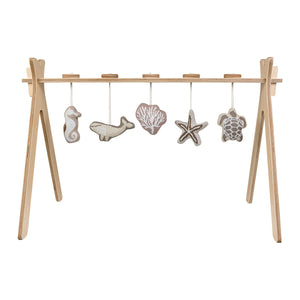 Quax Tipi Activity Arch With 5 Knitted Toy Umi Playmat