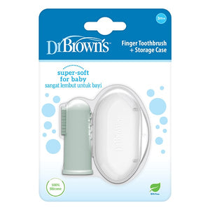 Dr. Browns Silicone Finger Toothbrush Green Baby Oral Care