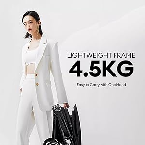 GB Fyn Plus Carbon Fiber Stroller – Ultra-Lightweight Compact Travel Stroller