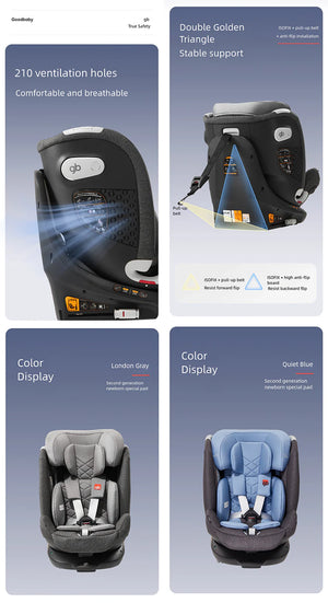 Gb Unari 360° Rotating i-Size Baby Car Seat | Newborn to 12 Years Child Car Seat