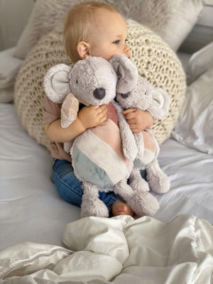 Happy Horse Rainbow Mouse Plush Toy 40cm Grey Multi