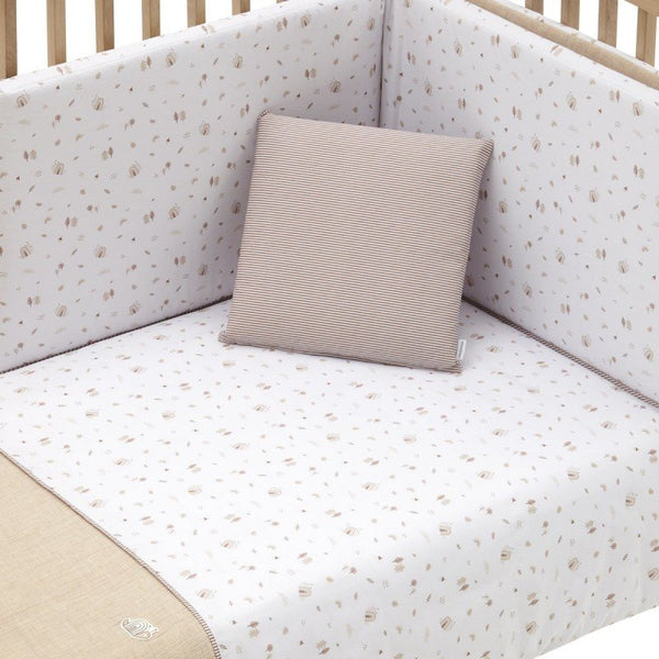 Cambrass Set Quilt Cover Cot 70 Greeny Beige Bedding Set