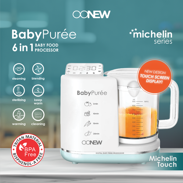 Oonew Baby Food Processor Touchscreen 6-in-1 Blender