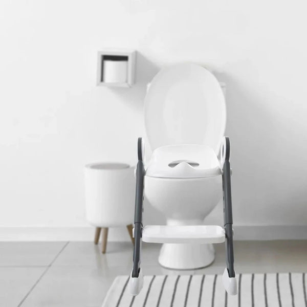 Babyjem Stepping & Folding Toilet Seat Adapter White
