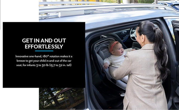 Evenflo® Revolve180™ LiteMax™ NXT Rotational Infant Car Seat with SensorySoothe™