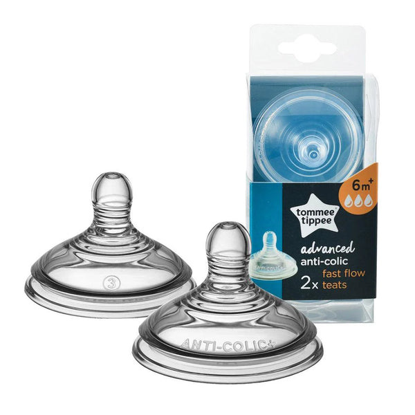 Tommee Tippee 6M+ Anti-Colic Teats Silicone 2 Pack