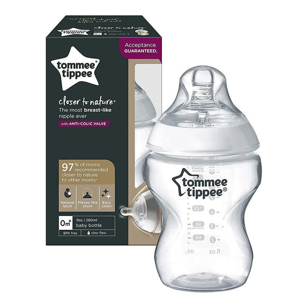 Tommee Tippee Bottle 260 Ml Slow Flow 0M+ Breast-Like