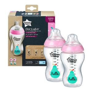 Tommee Tippee Closer to Nature Baby Bottles 340ml 2-Pack