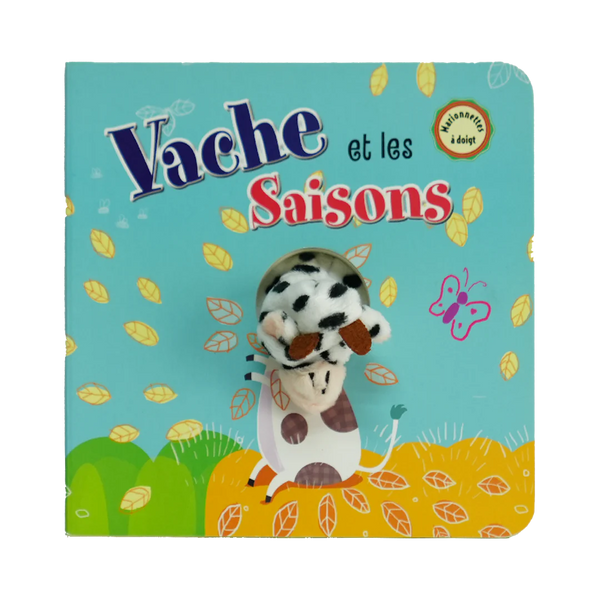 Vache Et Les Saisons Finger Puppet Set
