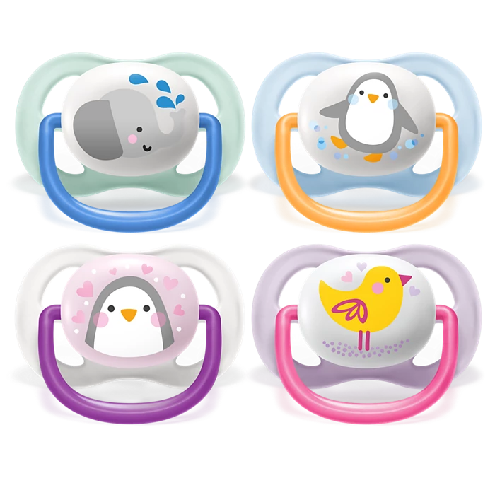avent ultra air soothers mix abimals 0-6m 080/11