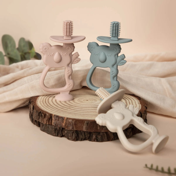 Moonkie 2-in-1 Koala Teether – Teething & Brushing in One (6M+)