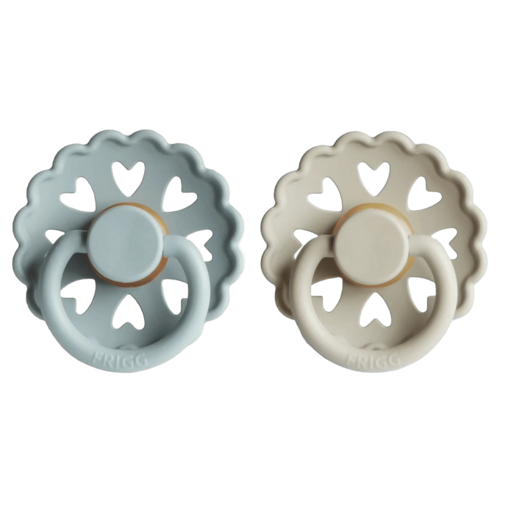 FRIGG Fairytale Latex Pacifier 6-18M 2-Pack Ole Lukoie/Clumsy Hans