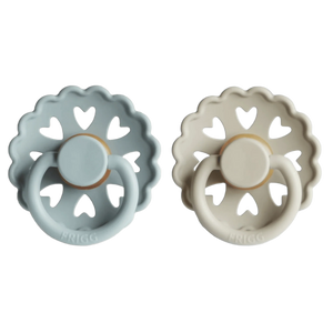 FRIGG Fairytale Latex Pacifier 6-18M 2-Pack Ole Lukoie/Clumsy Hans