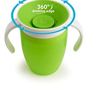 Munchkin 7oz Miracle 360° Trainer Plastic Cup with Lid